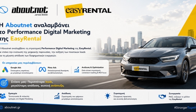 Η Aboutnet αναλαμβάνει το performance digital marketing της EasyRental
